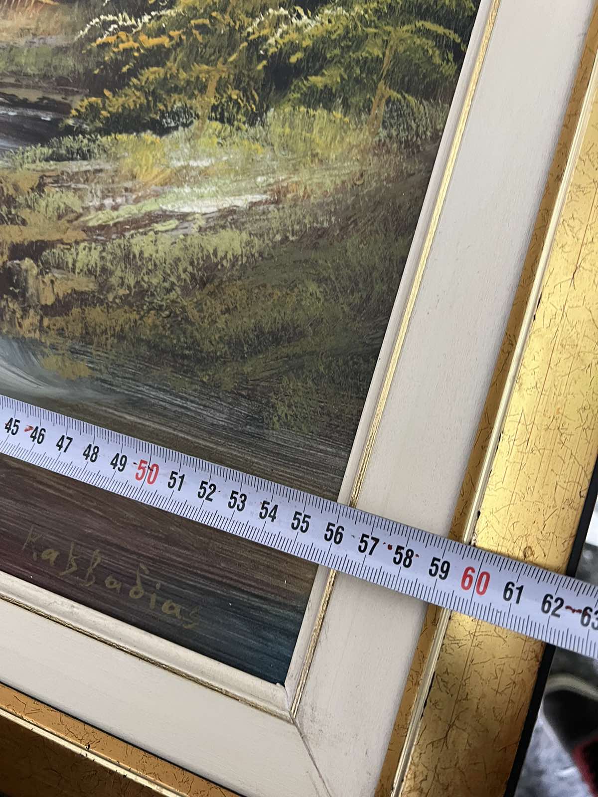 Πίνακας Έργο Τέχνης Με Μεγάλο Κάδρο Ενυπόγραφος