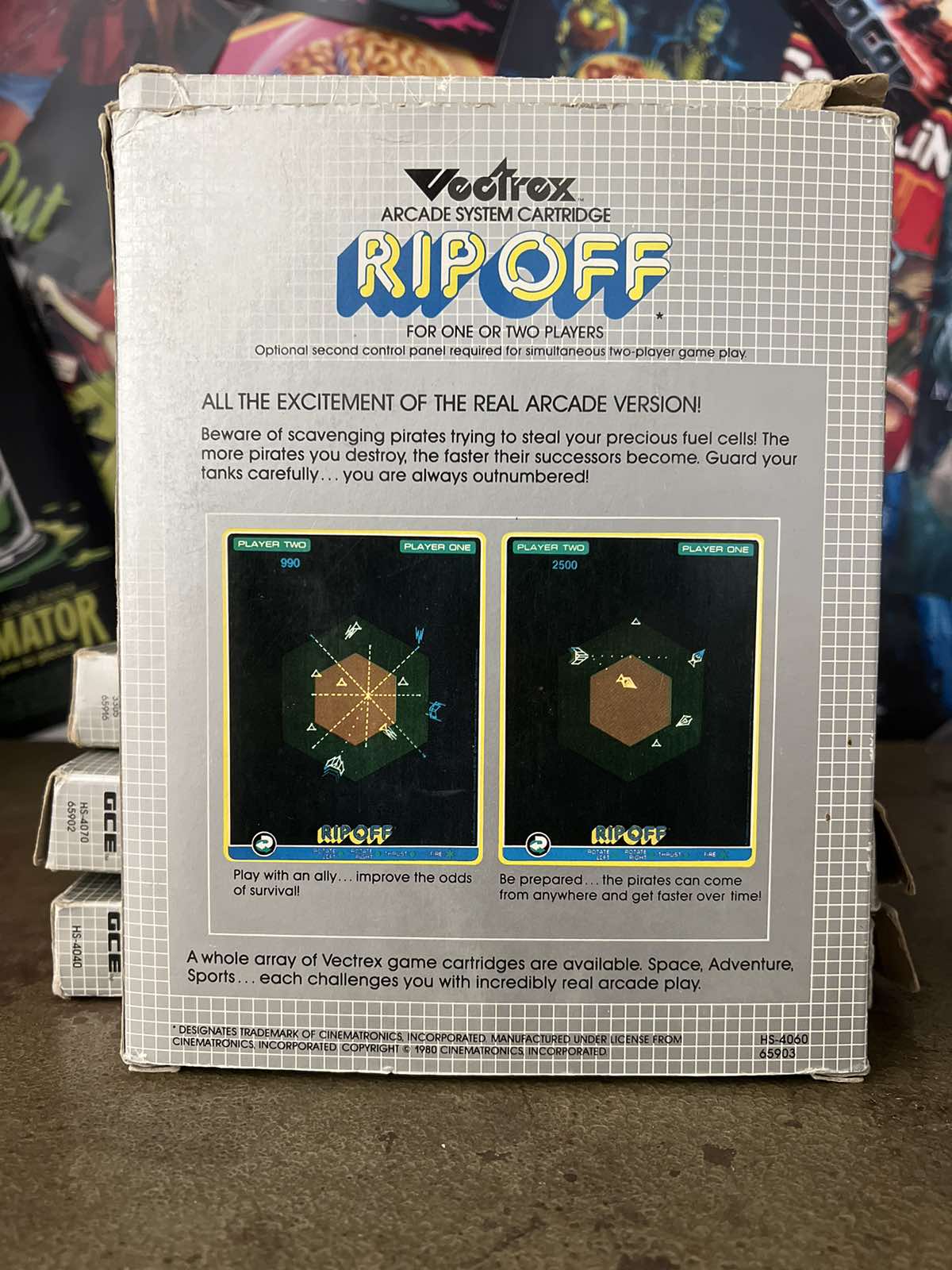 Κλασικό Παιχνίδι "Rip Off" Για Την Κονσόλα Vectrex