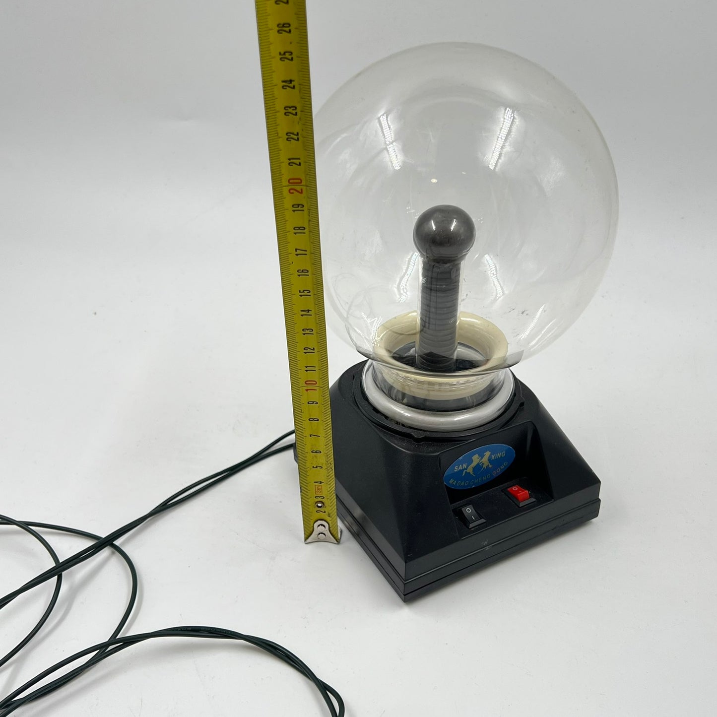 Vintage Plasma Ball Lamp – Διακοσμητικό Φωτιστικό Κεραυνών Plasma Globe (Μη Λειτουργικό)