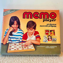 Vintage επιτραπέζιο παιχνίδι μνήμης Memo Player (Πέταλο) – Uni Player, δεκαετία 1980