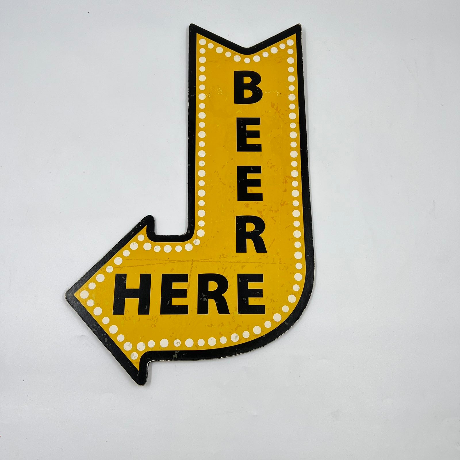 beer here retro wooden sign vintage bar decor