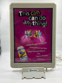 Φωτιζόμενο διαφημιστικό stand COSMOTE What’s Up “This can do anything!” – vintage lightbox 2000s
