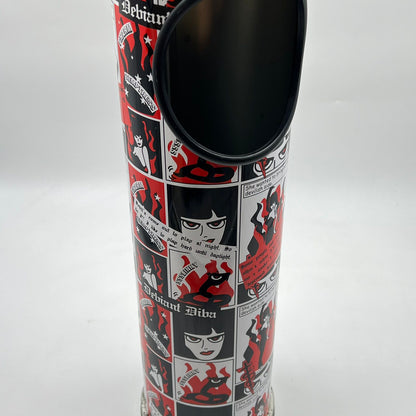 Retro Pop Art μεταλλικός σταχτοδοχείο “Devil Diva” – Vintage ashtray stand