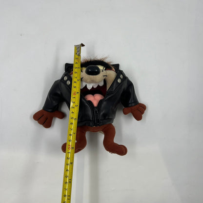 taz looney tunes leather jacket plush 1990s