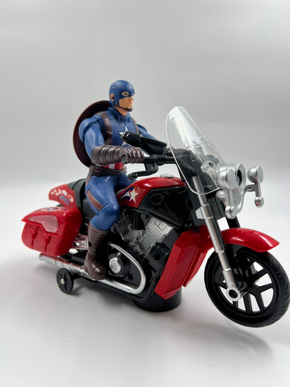 Captain America Φιγούρα με Μοτοσυκλέτα Marvel