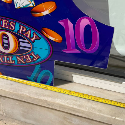 Διακοσμητική Πινακίδα Casino “Diamond 5 – Ten Times Pay” Slot Machine Sign