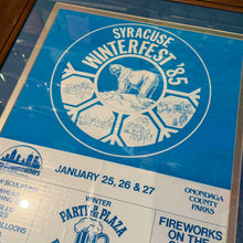 Μεγάλη Κορνιζαρισμένη Vintage Αφίσα “Syracuse Winterfest ’85”