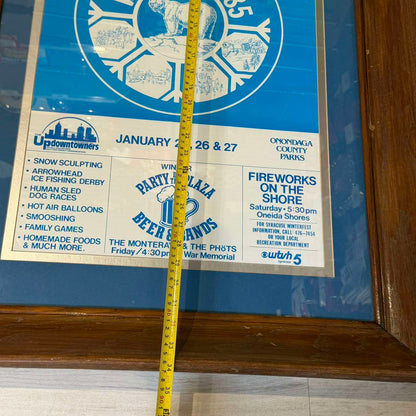 Μεγάλη Κορνιζαρισμένη Vintage Αφίσα “Syracuse Winterfest ’85”