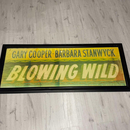 Μεγάλο Διακοσμητικό Κάδρο Ταινίας “Blowing Wild” Gary Cooper Barbara Stanwyck