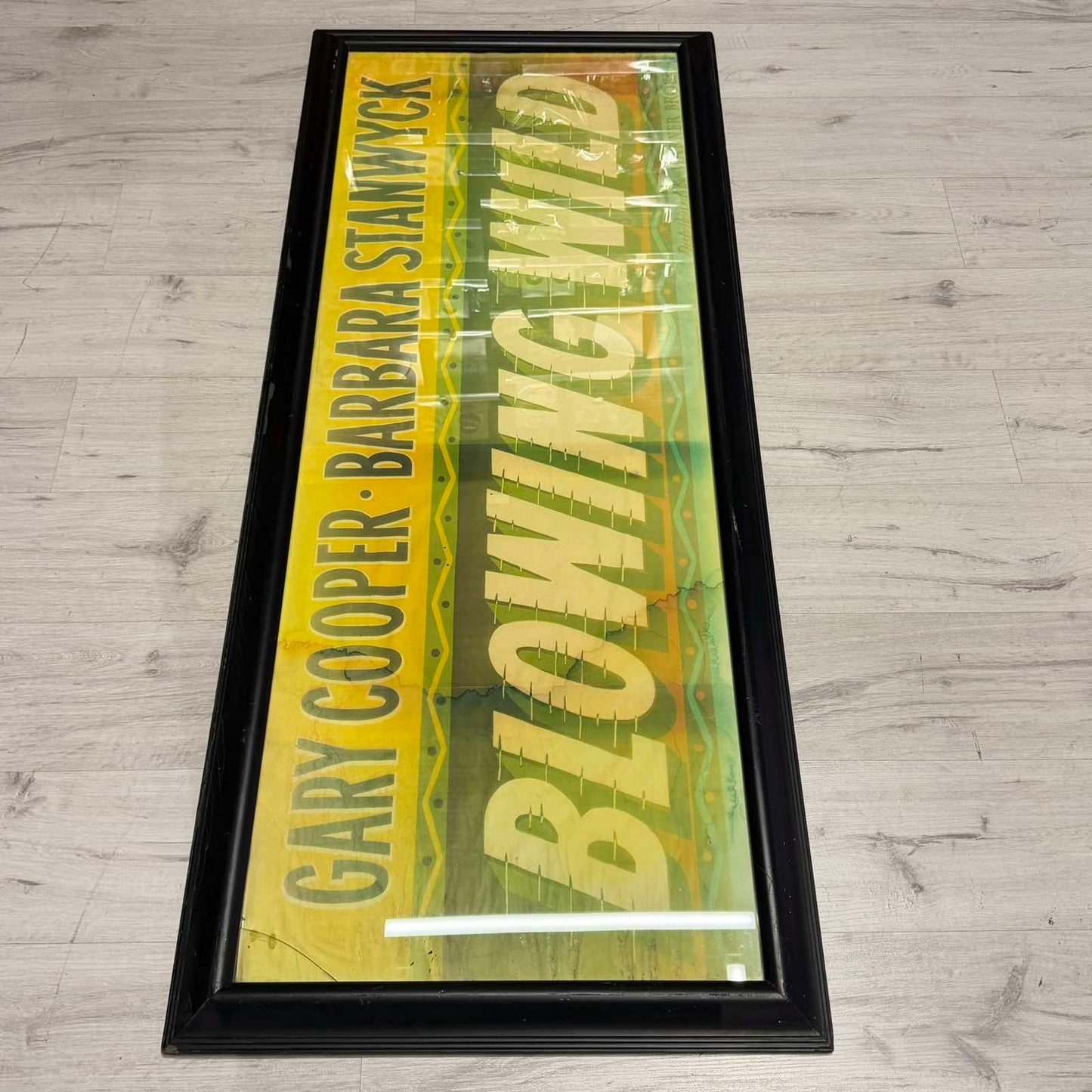 Μεγάλο Διακοσμητικό Κάδρο Ταινίας “Blowing Wild” Gary Cooper Barbara Stanwyck