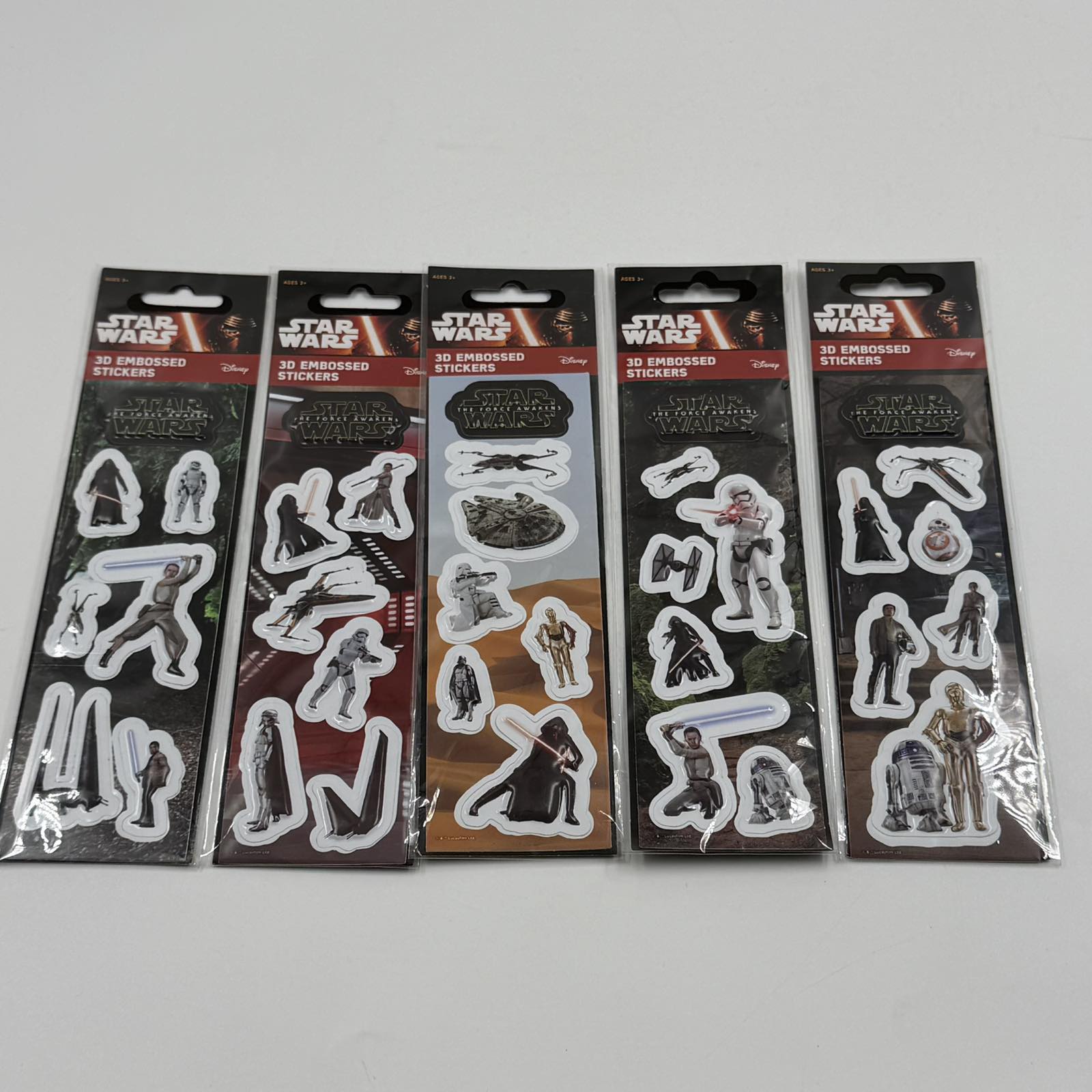 σετ αυτοκόλλητα star wars 3d embossed stickers σε συσκευασία