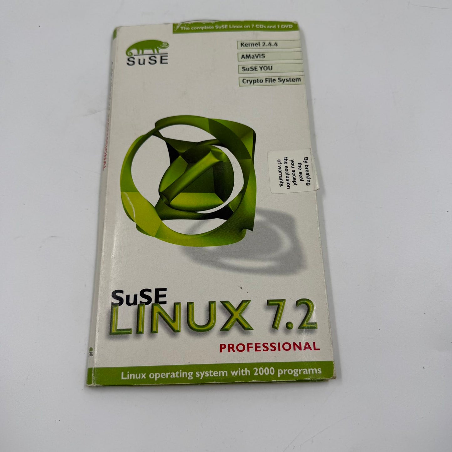 suse linux 7.2 professional cds dvd linux distribution