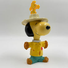 snoopy, peanuts, snoopy figure, mcdonalds happy meal toy, snoopy scarecrow, peanuts collectible, snoopy collectible, woodstock snoopy, peanuts toy figure, snoopy mcdonalds toy