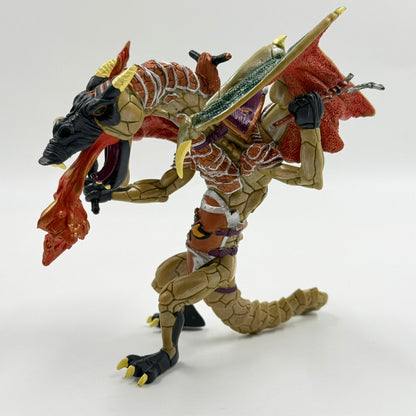 Papo Fire Breathing Dragon Warrior 2005 Fantasy Figure 16cm