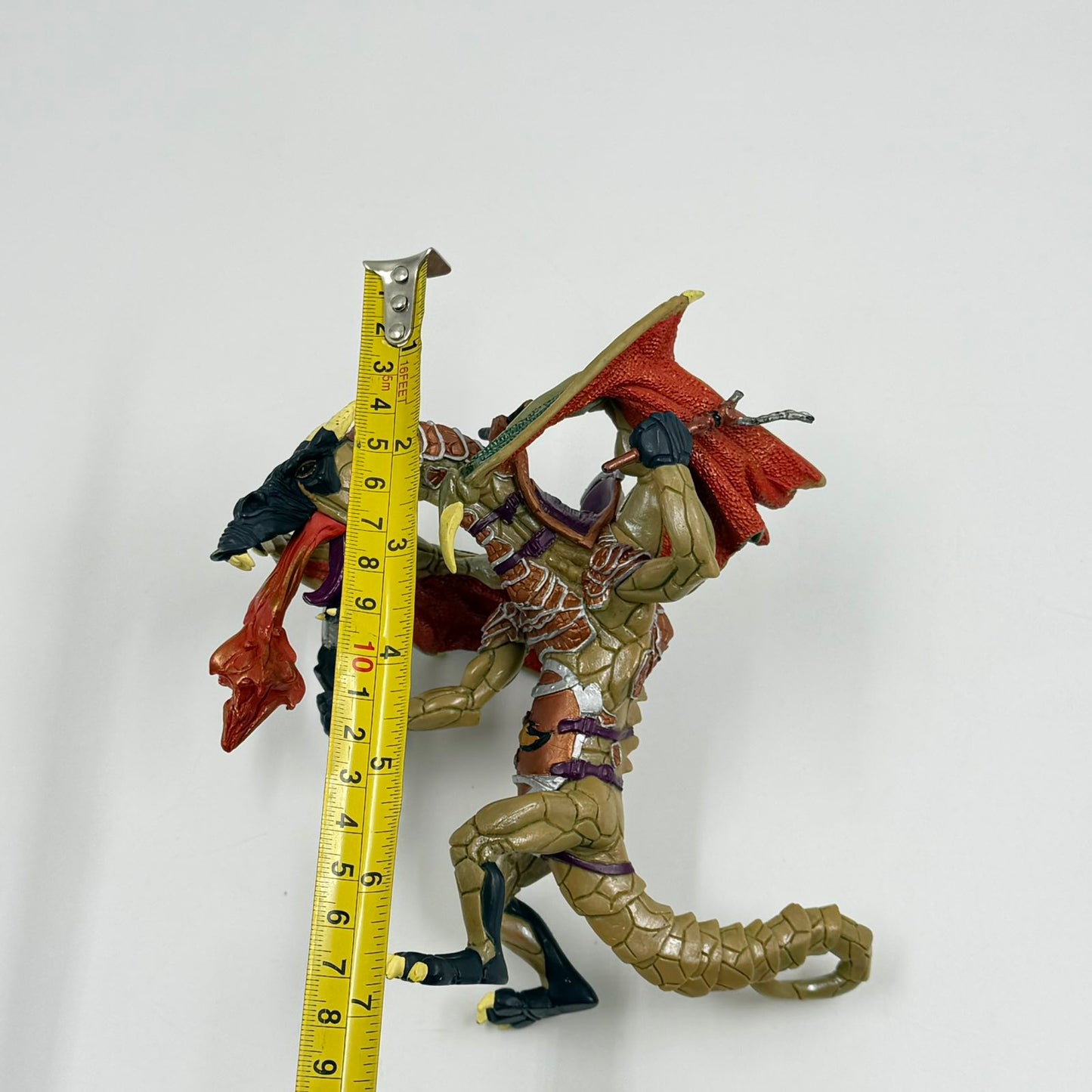 Papo Fire Breathing Dragon Warrior 2005 Fantasy Figure 16cm