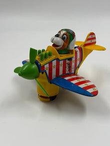 Vintage TPS Jolly Plane Doggy Pilot – Tin Toy Αεροπλάνο Made in Japan 1960s (For Parts / Repair)