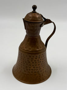 vintage hammered copper jug with lid traditional copper decorative pitcher