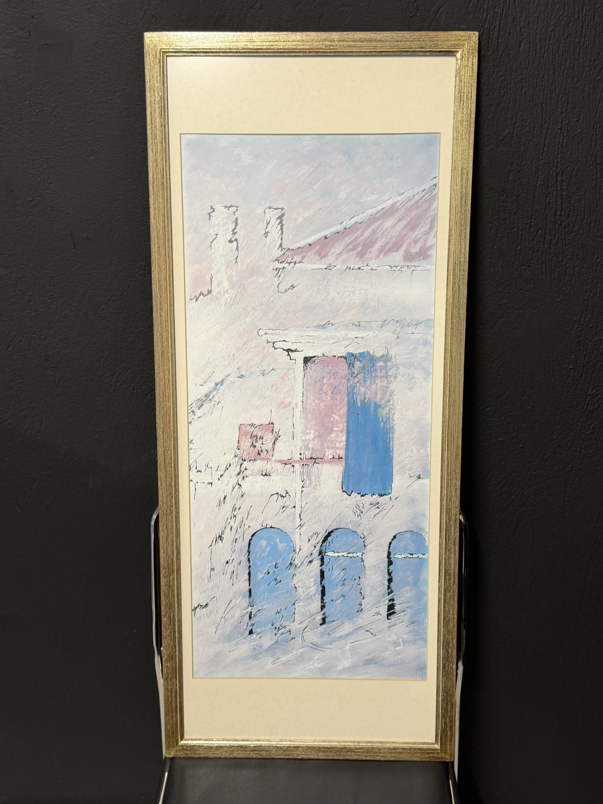 Κάδρο Αρχιτεκτονικού Τοπίου – Εκτύπωση Art Print σε Ξύλινη Κορνίζα (Modern Style Illustration) 97X42