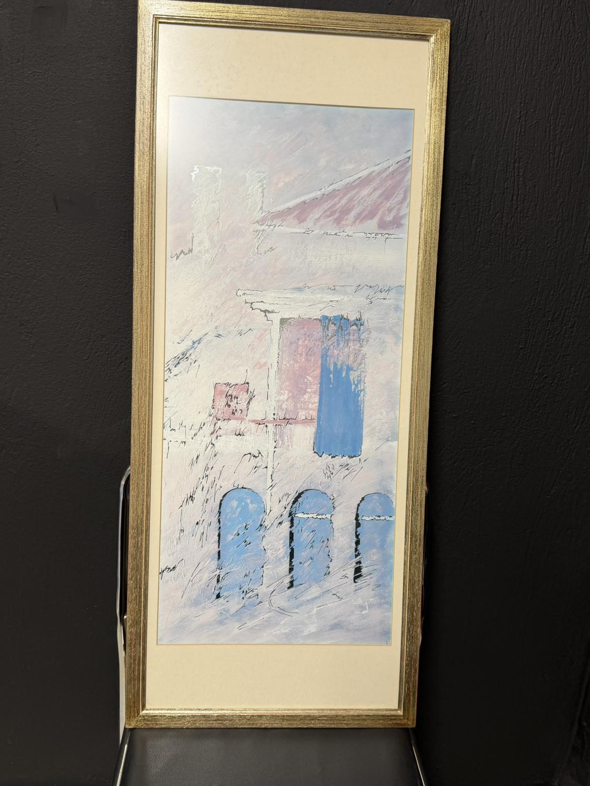 Κάδρο Αρχιτεκτονικού Τοπίου – Εκτύπωση Art Print σε Ξύλινη Κορνίζα (Modern Style Illustration)