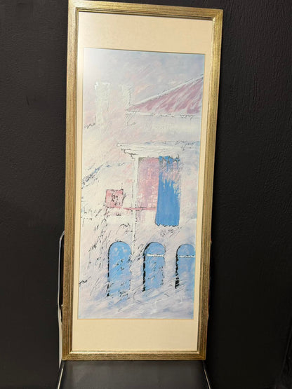 Κάδρο Αρχιτεκτονικού Τοπίου – Εκτύπωση Art Print σε Ξύλινη Κορνίζα (Modern Style Illustration)