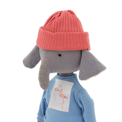 Ali The Elephant Με Μπλέ Φούτερ 29cm