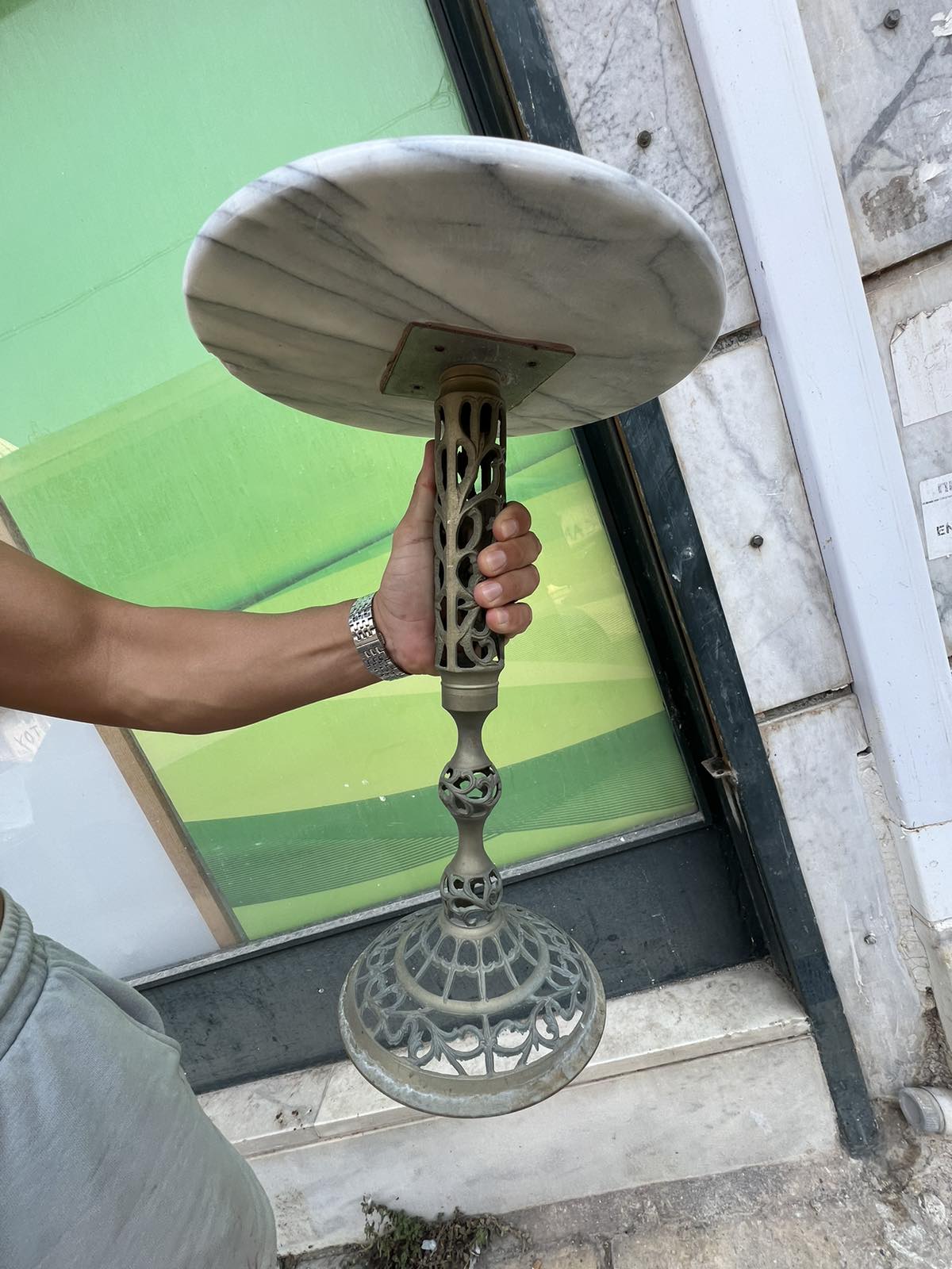 Μικρό Τραπεζάκι Με Μαρμάρινη Επιφάνεια