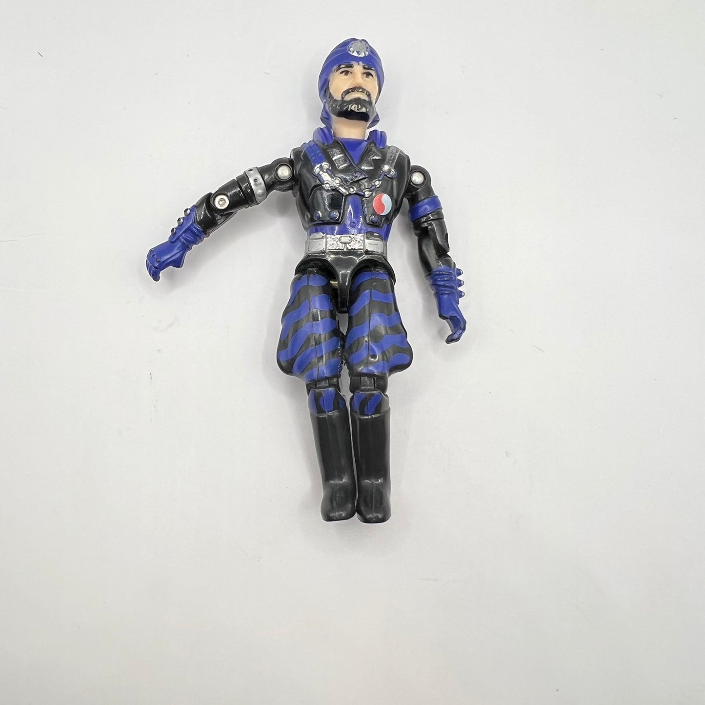 G.I. Joe Cobra Action Figure – Iron Grenadier (Blue & Black Uniform) Hasbro 1989