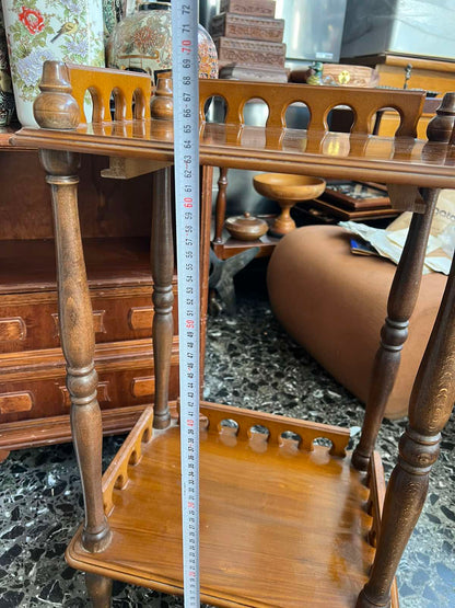 Κλασικό Ξύλινο Τραπεζάκι Εισόδου Η Σαλονιού Με Δύο Βάσεις