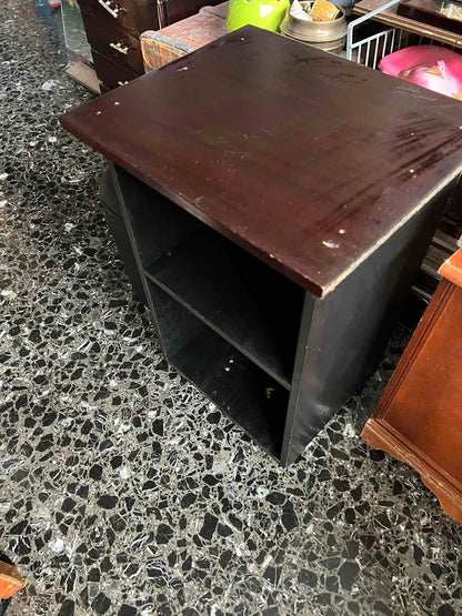 Ξύλινη Μαύρη Ραφιέρα
