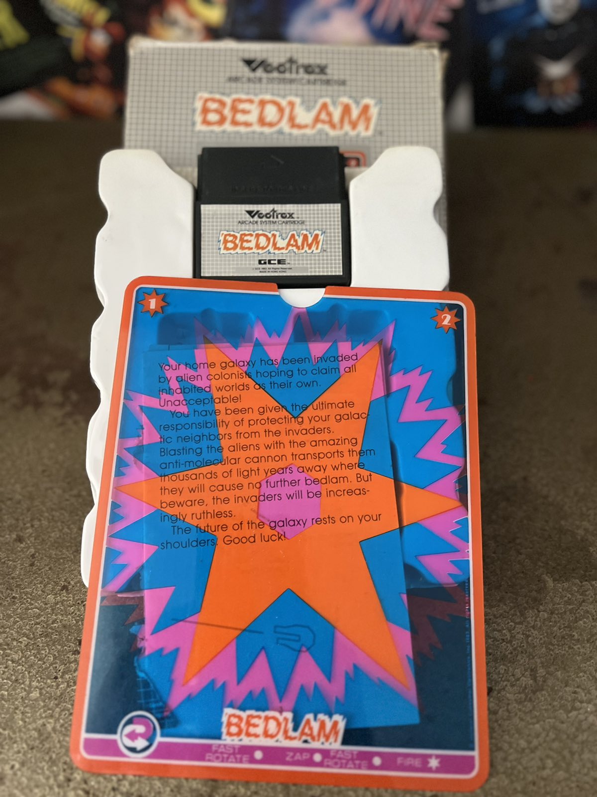 Κλασικό Παιχνίδι "Bedlam" Για την Κονσόλα Vectrex