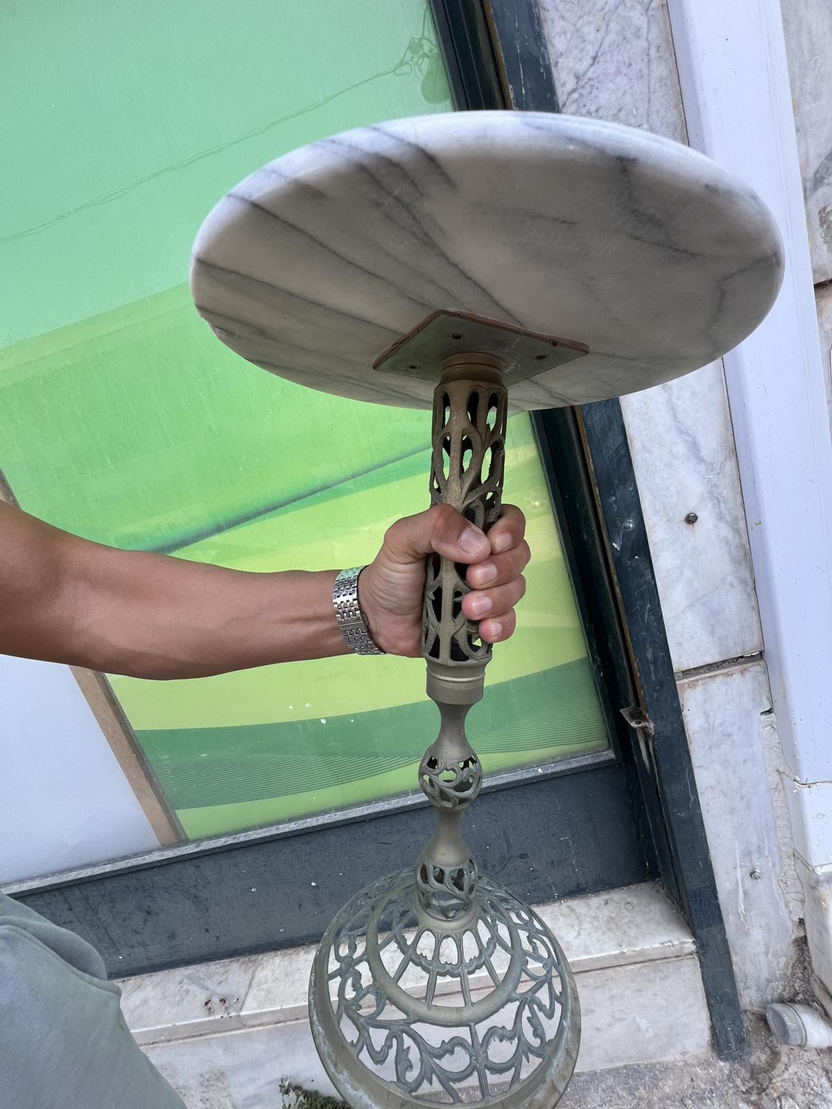 Μικρό Τραπεζάκι Με Μαρμάρινη Επιφάνεια