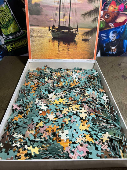 Puzzle 1500 Κομμάτια Με Σκάφος Δίπλα Στην Ακτή