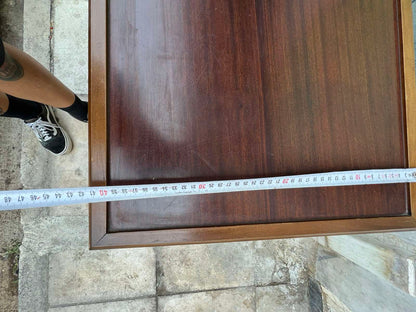 Τραπέζι Ξύλινο Με Τρεις Βάσεις Και Ροδάκια