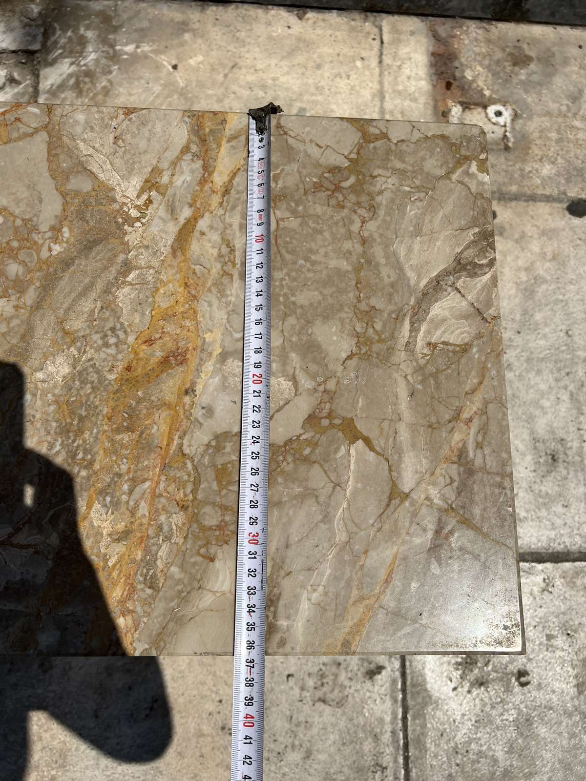 Μικρό Τραπεζάκι Ξύλινο Με Μαρμάρινη Βάση