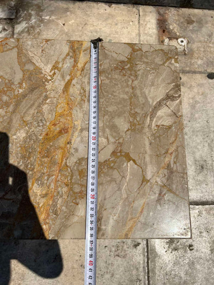 Μικρό Τραπεζάκι Ξύλινο Με Μαρμάρινη Βάση