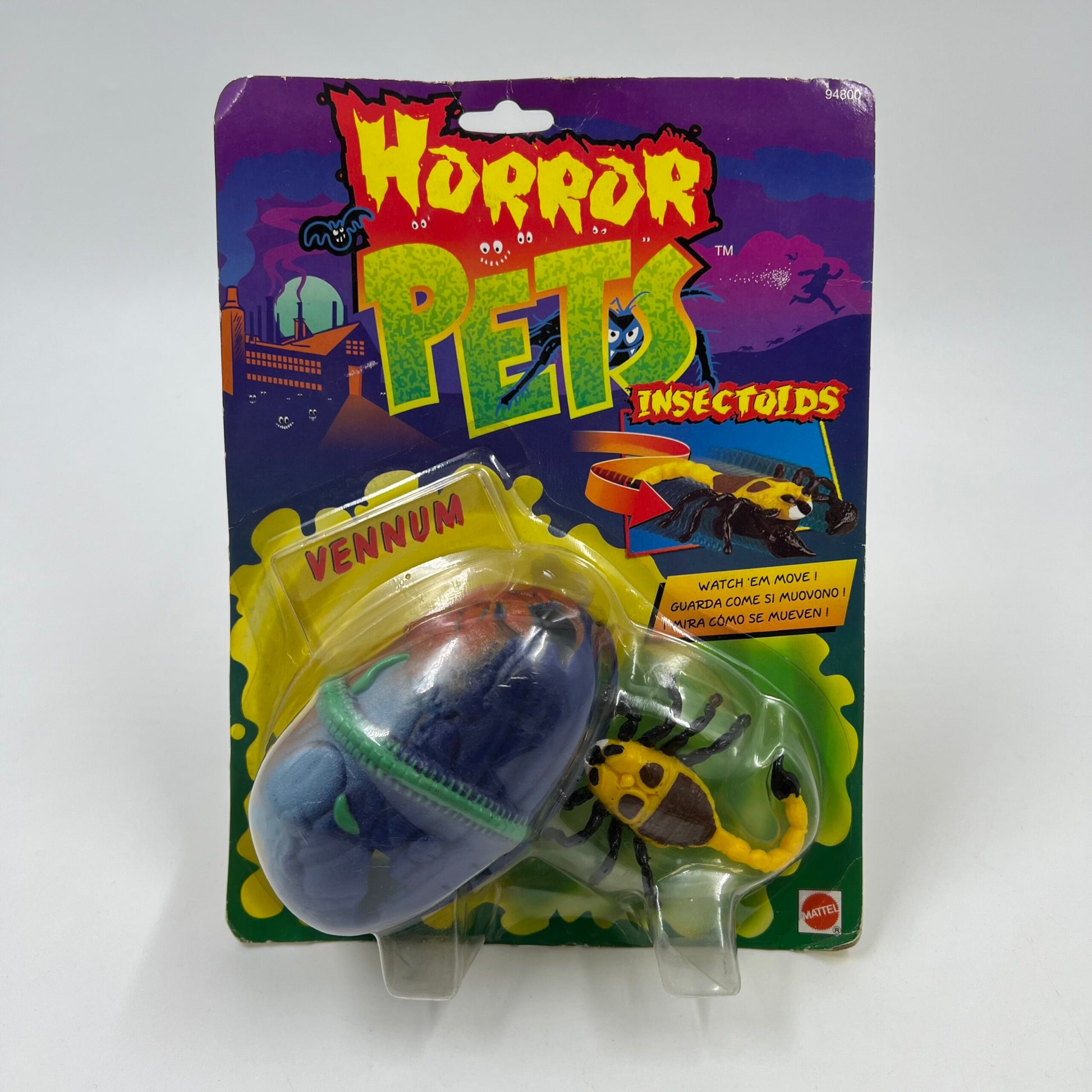 Horror Pets Insectoids Vennum Mattel 1994 – σφραγισμένο vintage blister toy