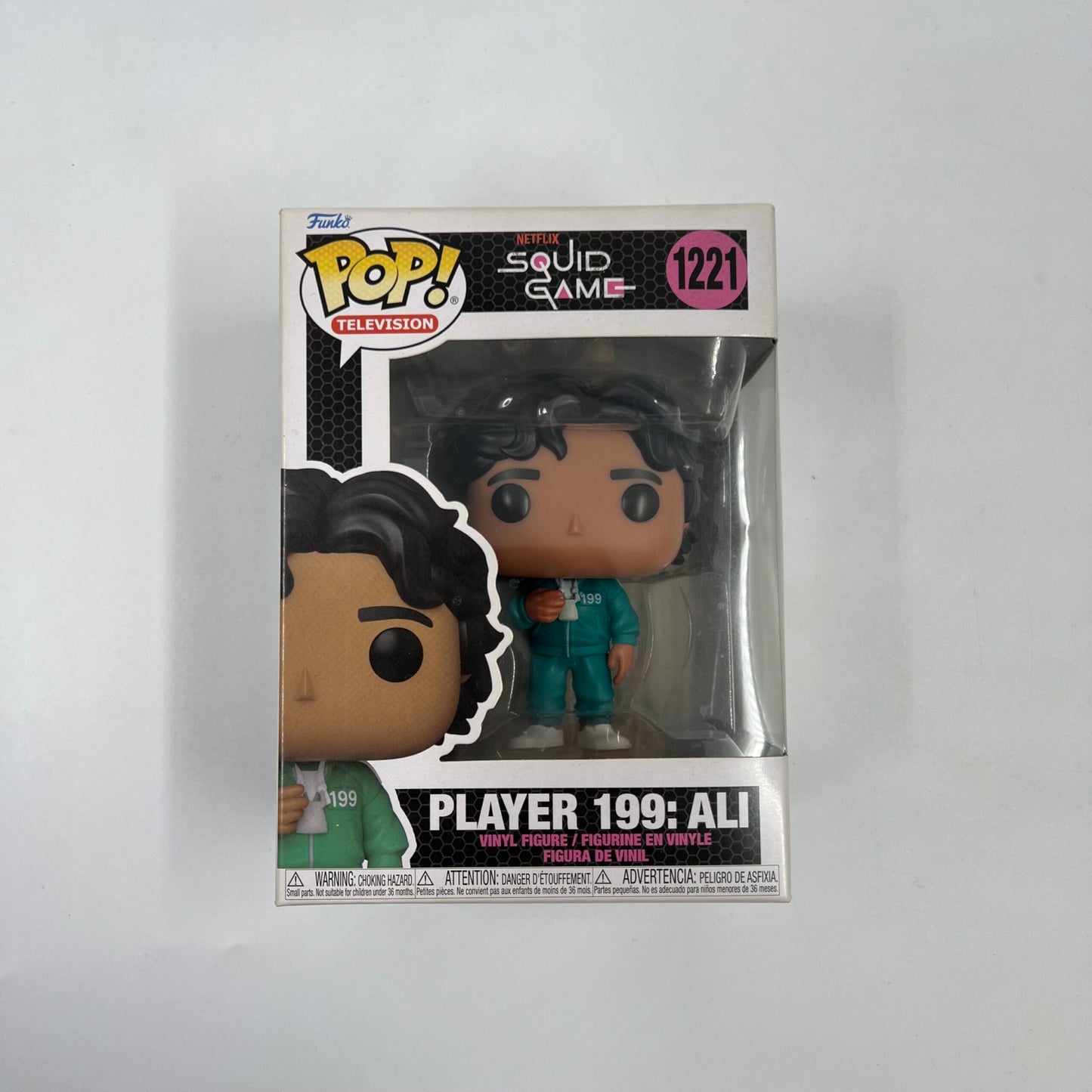 Funko Pop! Player 199 “Ali” Squid Game #1221 – φιγούρα βινύλιου σε κουτί με πράσινη φόρμα