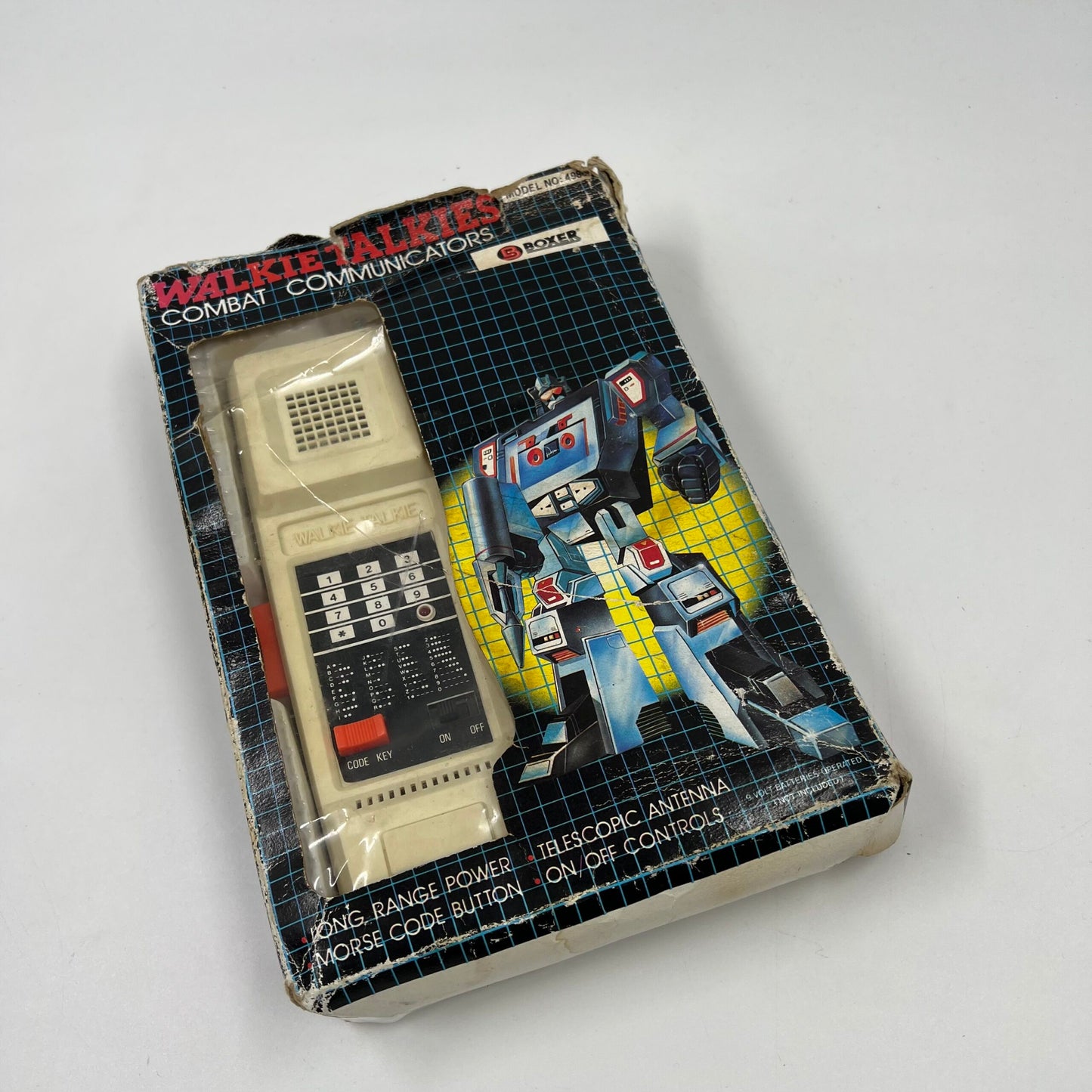Vintage Boyer Walkie Talkies with Transformers Art – 80s Toy Set- Walkie Talkies Boyer με Transformers σχέδιο – Vintage 80s επικοινωνία