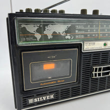 Vintage Silver RT300E Cassette Recorder – Retro 90s 3-Band Radio