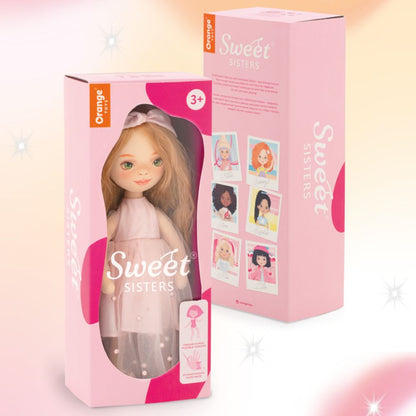 Κούκλα Orange Toys "Sunny" Με Ροζ Φόρεμα -  Sweet Sisters 32cm