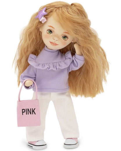 Κούκλα Orange Toys "Sunny" Με Μωβ Πουλόβερ Sweet Sisters 32cm