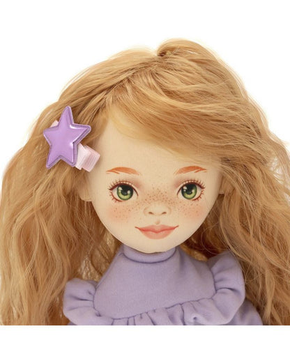 Κούκλα Orange Toys "Sunny" Με Μωβ Πουλόβερ Sweet Sisters 32cm