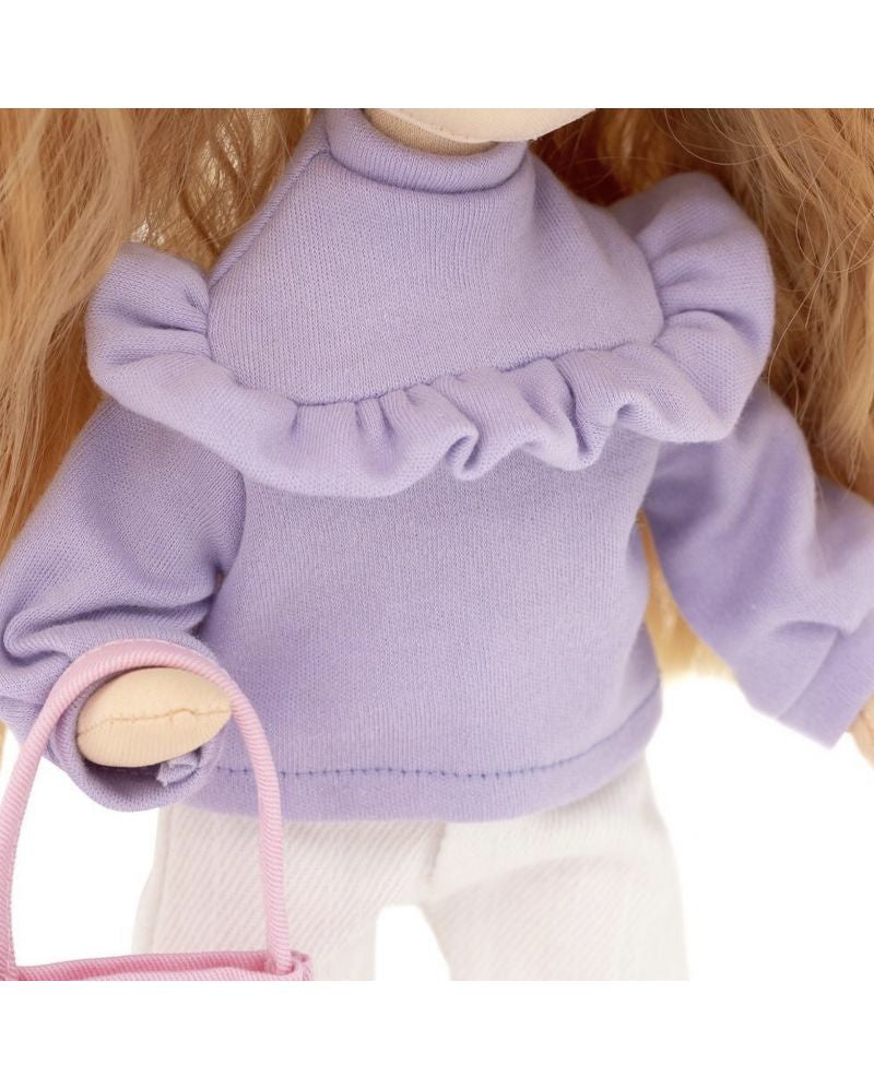 Κούκλα Orange Toys "Sunny" Με Μωβ Πουλόβερ Sweet Sisters 32cm