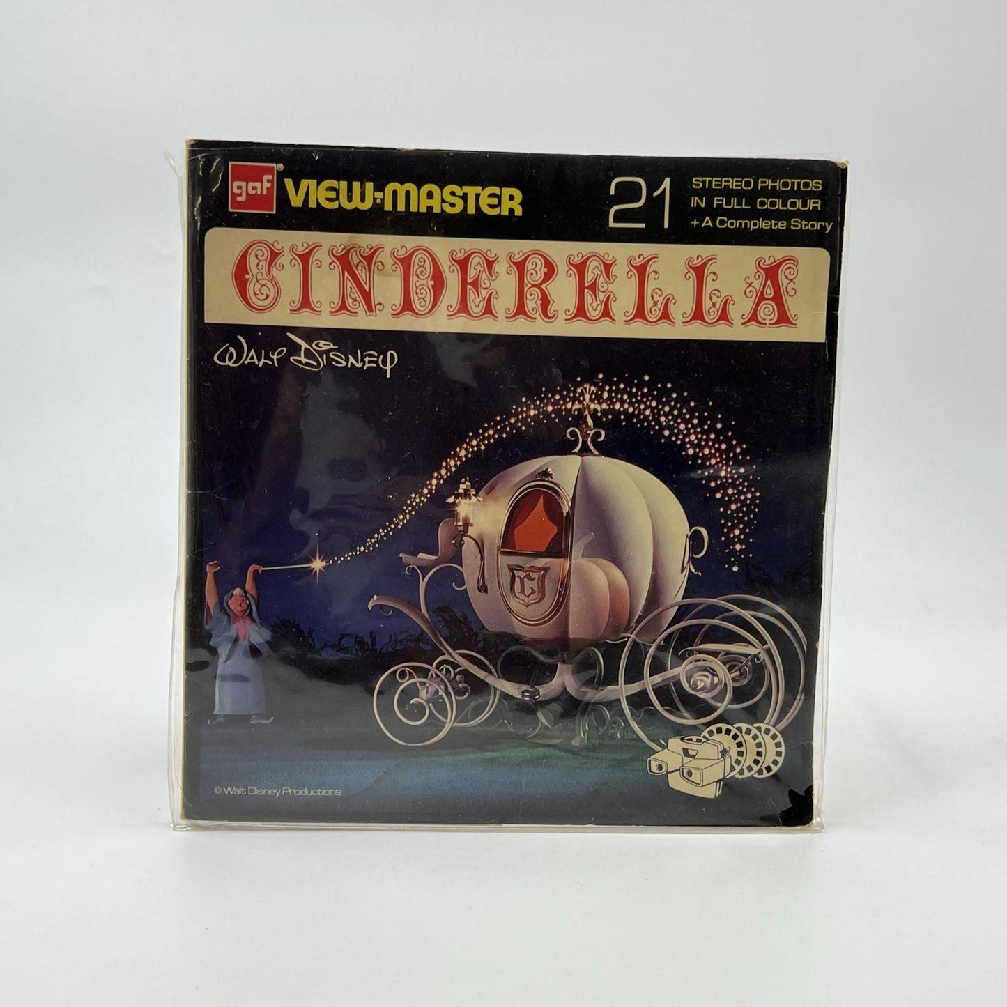 View-Master 3-reel packet "Cinderella" (NB 318-E), Disney, GAF (1965)