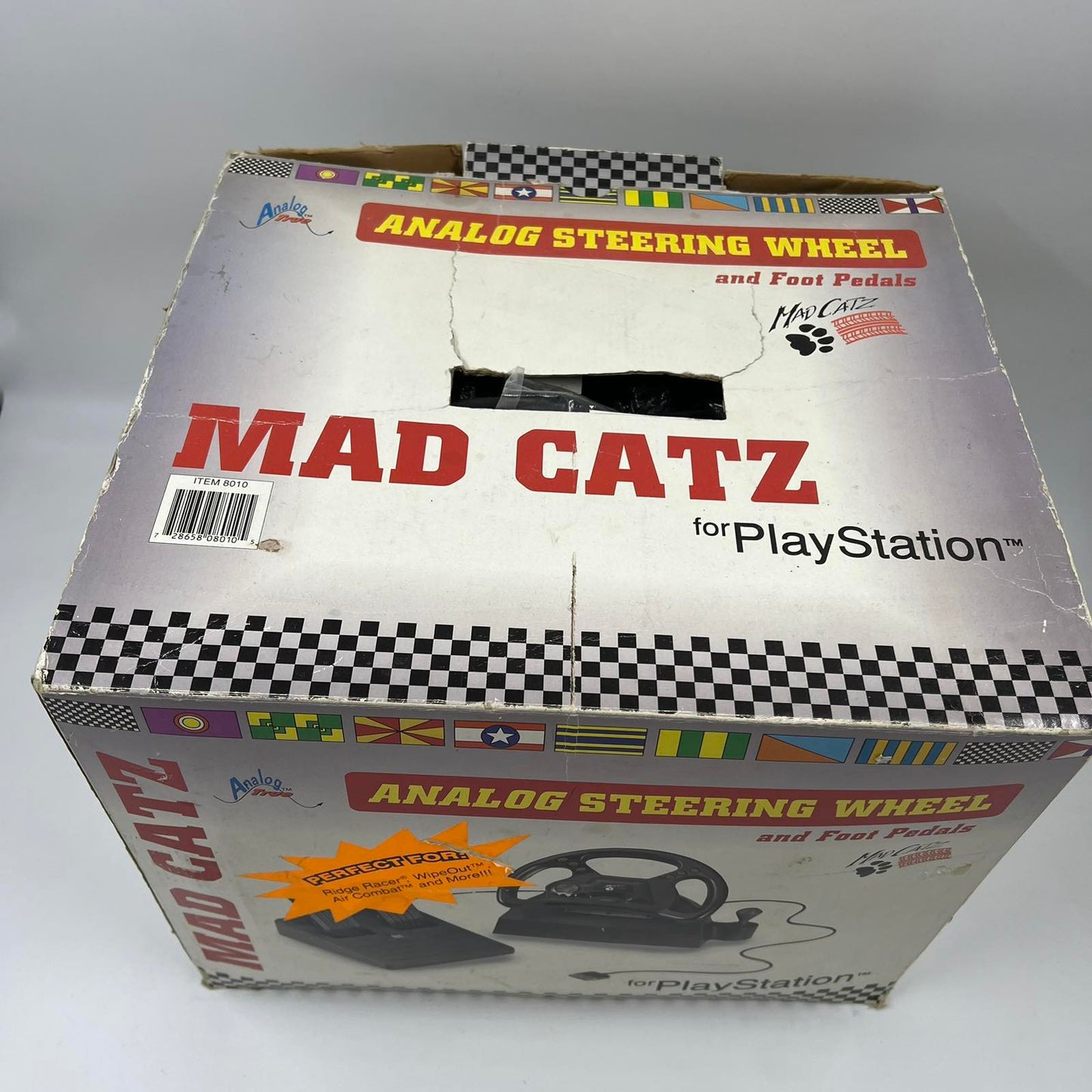 Mad Catz Analog Τιμόνι & Πεντάλ Για Playstation 1 (PS1) - Τιμονιέρα Retro Gaming