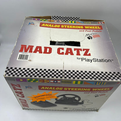Mad Catz Analog Τιμόνι & Πεντάλ Για Playstation 1 (PS1) - Τιμονιέρα Retro Gaming